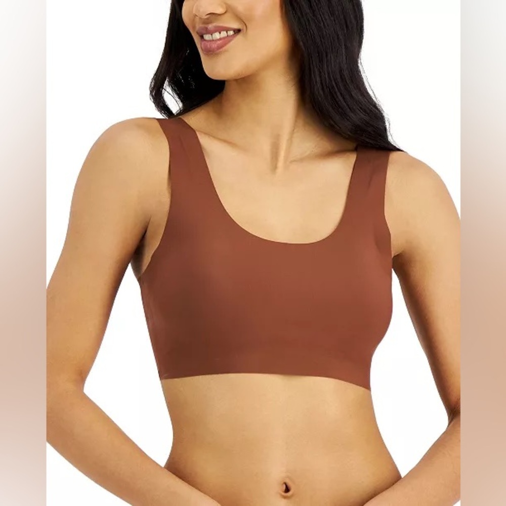 ALFANT Brown Laser Cut Seamless Bralette |‎ NEW/NWT!!🤎🤎